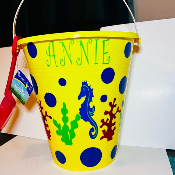 Personalized Beach Pail w/Shovel - Picture 2 of 4